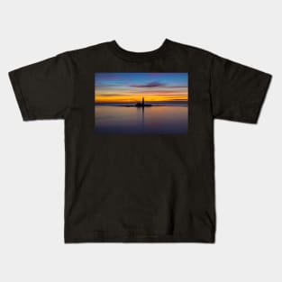 St marys lighthouse sunrise Kids T-Shirt